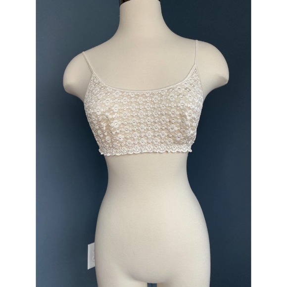 vintage 90s sheer unlined lace bralette - Picture 7 of 8